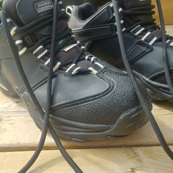 Harley Davidson Womens Size 8 Wide Black CSA Steel Toe Work Shoes Boots - Picture 8 of 15